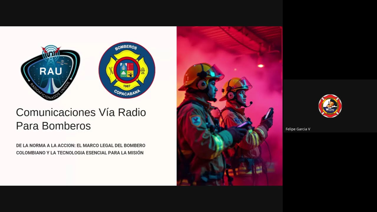Comunicaciones Vía Radio para Bomberos - Sesión II  - Marco Legal