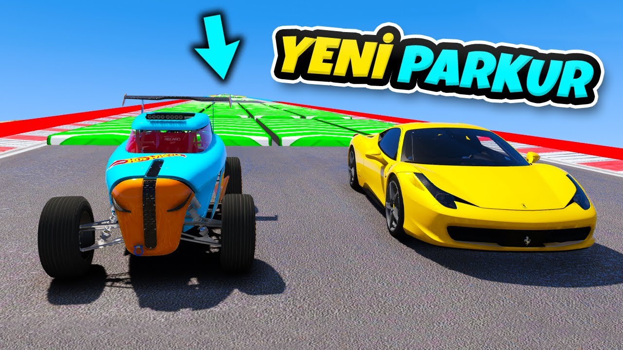🔥 Hot Wheels vs Ferrari Arabalar Yeni Uçma Parkurunda 🔥 GTA 5