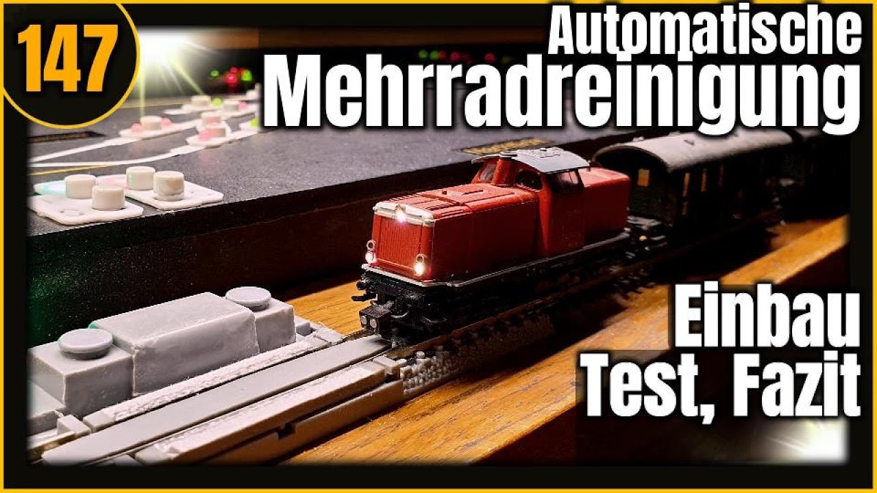Radreiniger für Loks und Wagen - TOMIX 6415 Einbau, Test, Fazit  
