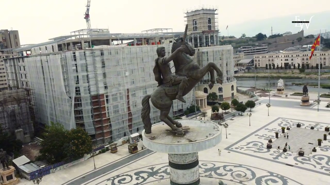 Shkup - North Macedonia #macedonia #travel #drone #eniansworld