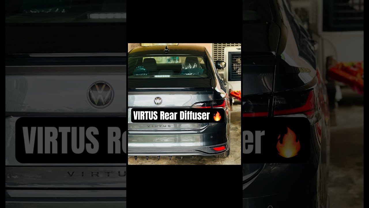 Volkswagen Virtus Rear Diffuser Installation DIY #shorts