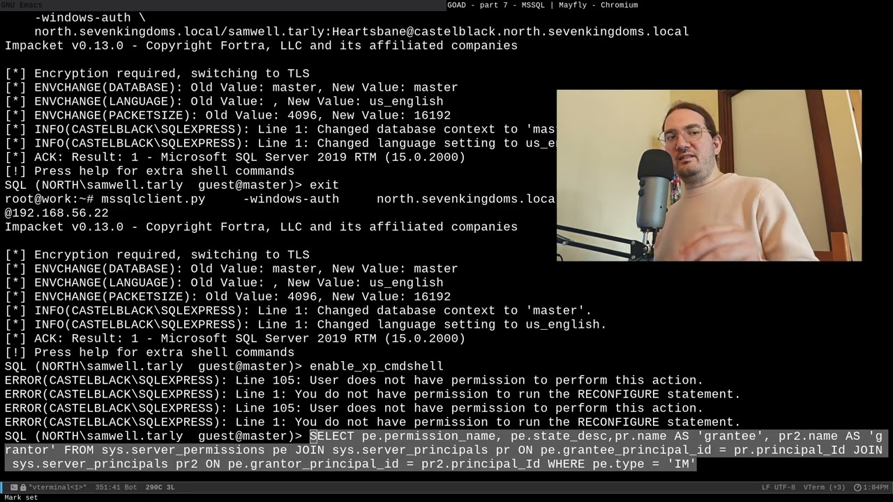Быстрый вектор атаки на MSSQL — эксплуатация Active Directory.
