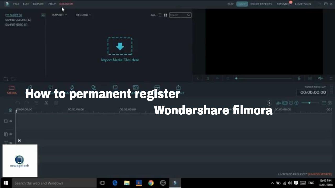 How to permanent register Wondershare filmora with internet connection