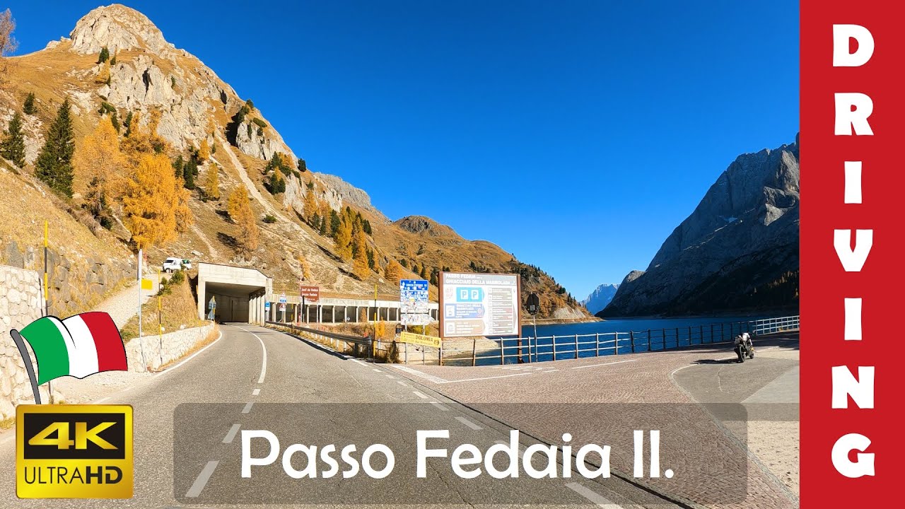 Driving in Italy 18: Passo Fedaia II - Return | 4K 60fps