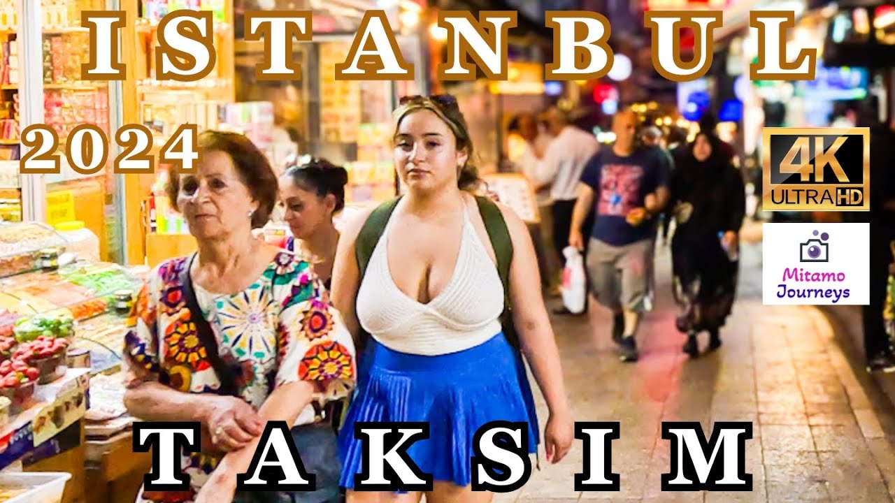 ISTANBUL WALKING TOUR CITY CENTER | TAKSIM SQUARE & ISTIKLAL STREET | JUNE 3TH 2024 | UHD 4K 60FPS