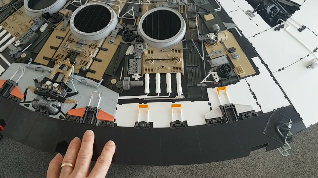 My Studio Scale 5 foot Millennium Falcon replica miniature topside walkaround