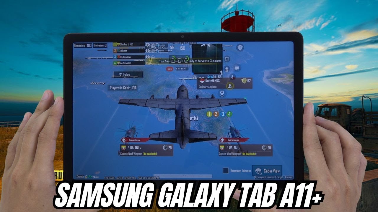 Samsung Tab A11 Plus test game PUBG Mobile | Dimensity 7300