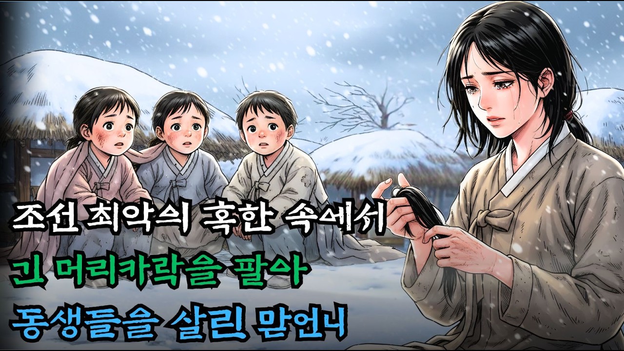 조선 시대 최악의 겨울, 맏언니는 긴 머리카락을 팔아 세 동생의 목숨을 지켰다 | 야담, 민담, 전설, 설화, 옛날이야기