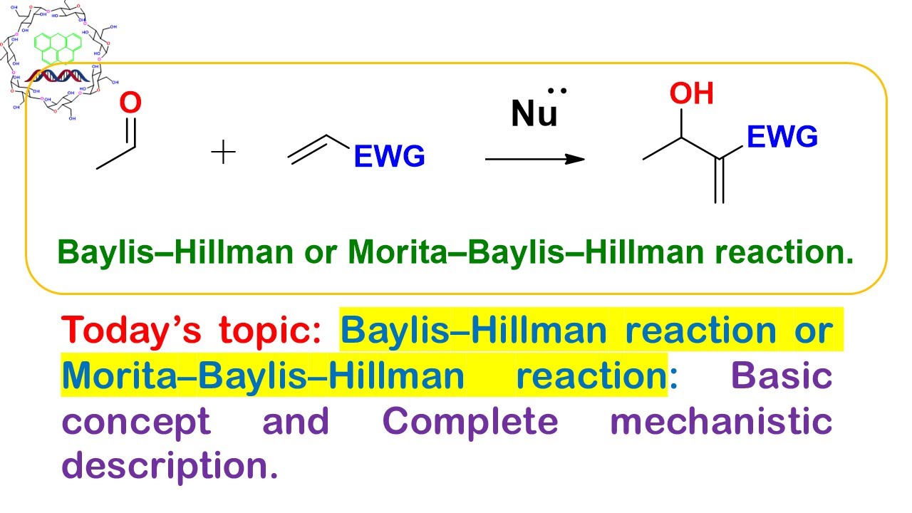 Baylis Hilman reaction or Morita–Baylis–Hillman (MBH) reaction: Basic concept and complete mechanism