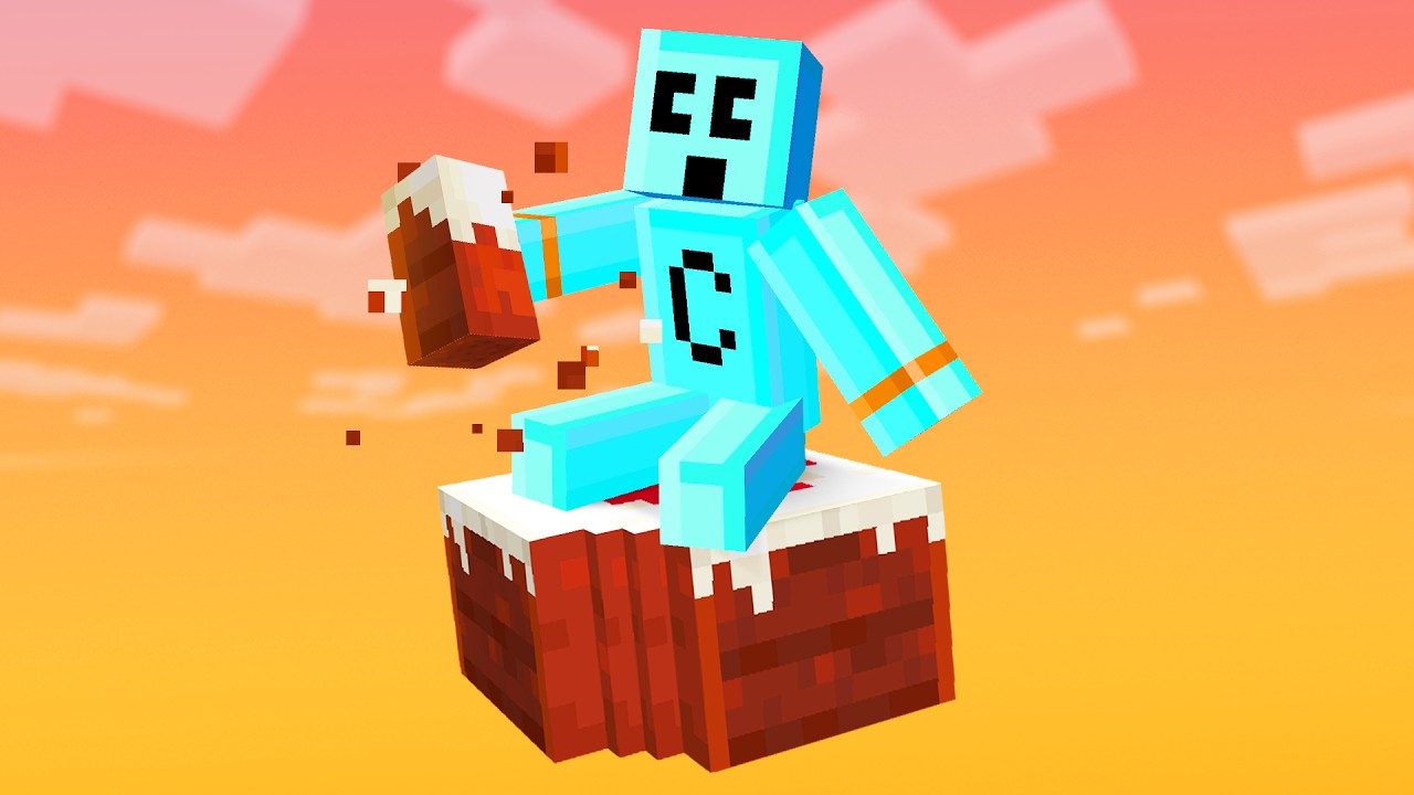 Minecraft but There’s Only One Edible Block