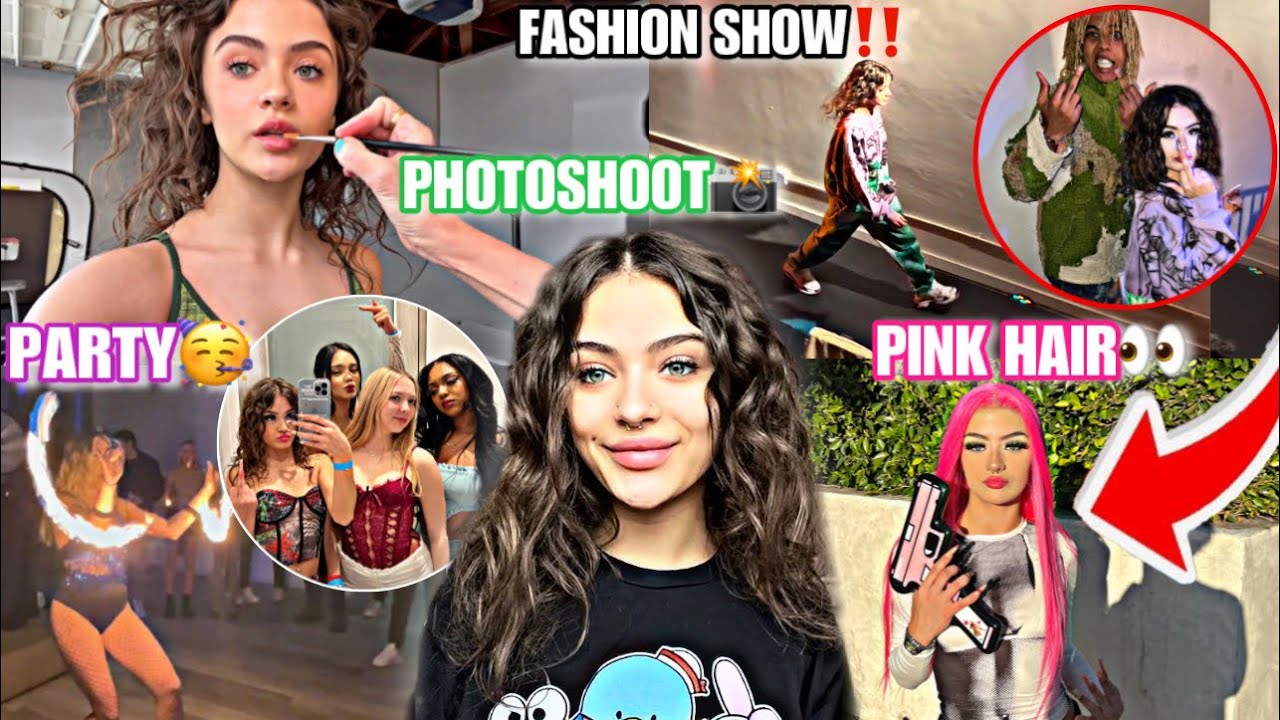 A WEEK IN MY LIFE! 6am Photoshoot, NEW PINK HAIR, Walking LA fashion show!