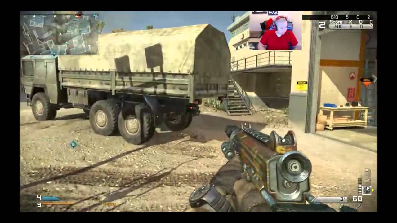 Call of Duty Ghost: Multiplayer Blitz on Overlord: CBJ-MS Gun GAMEPLAY