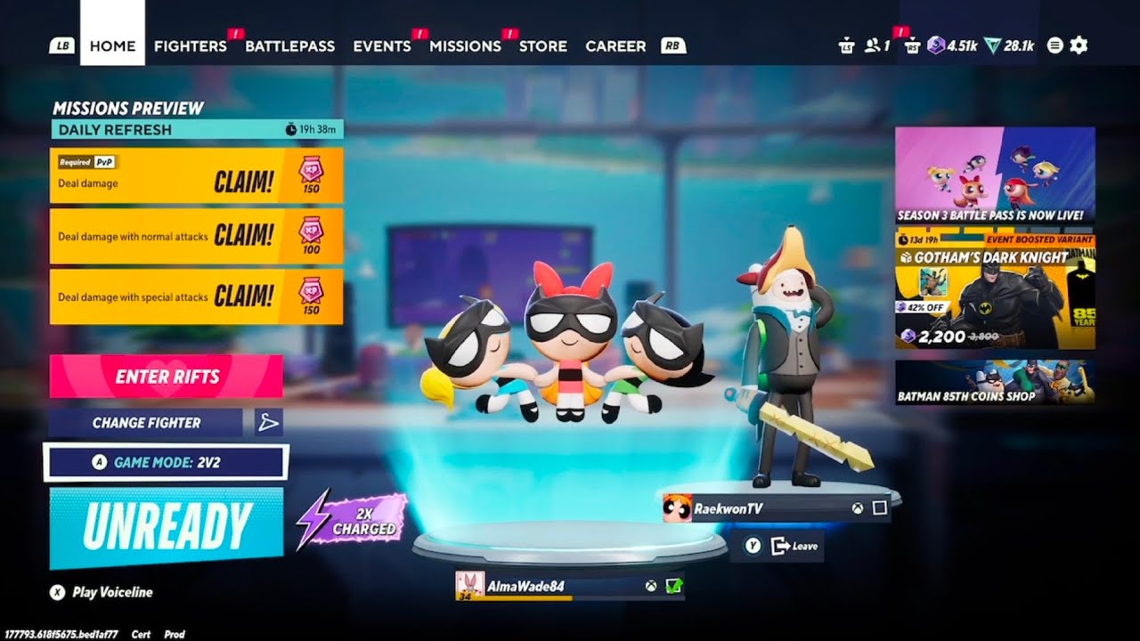 Multiversus: Batman 85th Anniversary The Powerpuff Girls Costume 2v2 Gameplay