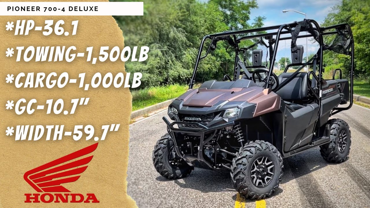 2022 HONDA PIONEER 700-4 DELUXE - FULL WALK AROUND