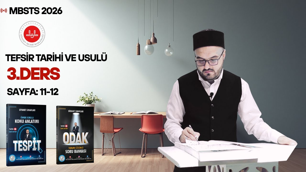 2026 MBSTS TEFSİR TARİHİ VE USULÜ-3.DERS