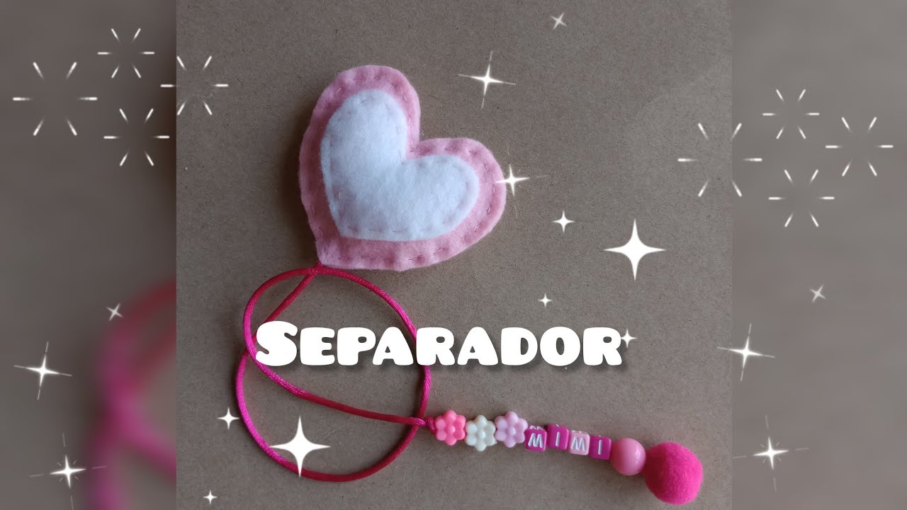 Separador de lectura ❤️ fácil #bonito #fácil #separador #fieltro