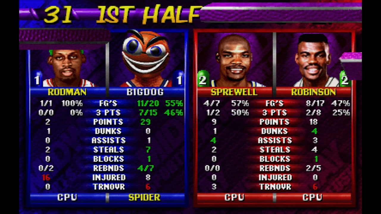 NBA Maximum Hangtime (Arcade) - Bulls v Warriors - Game 35 🏀