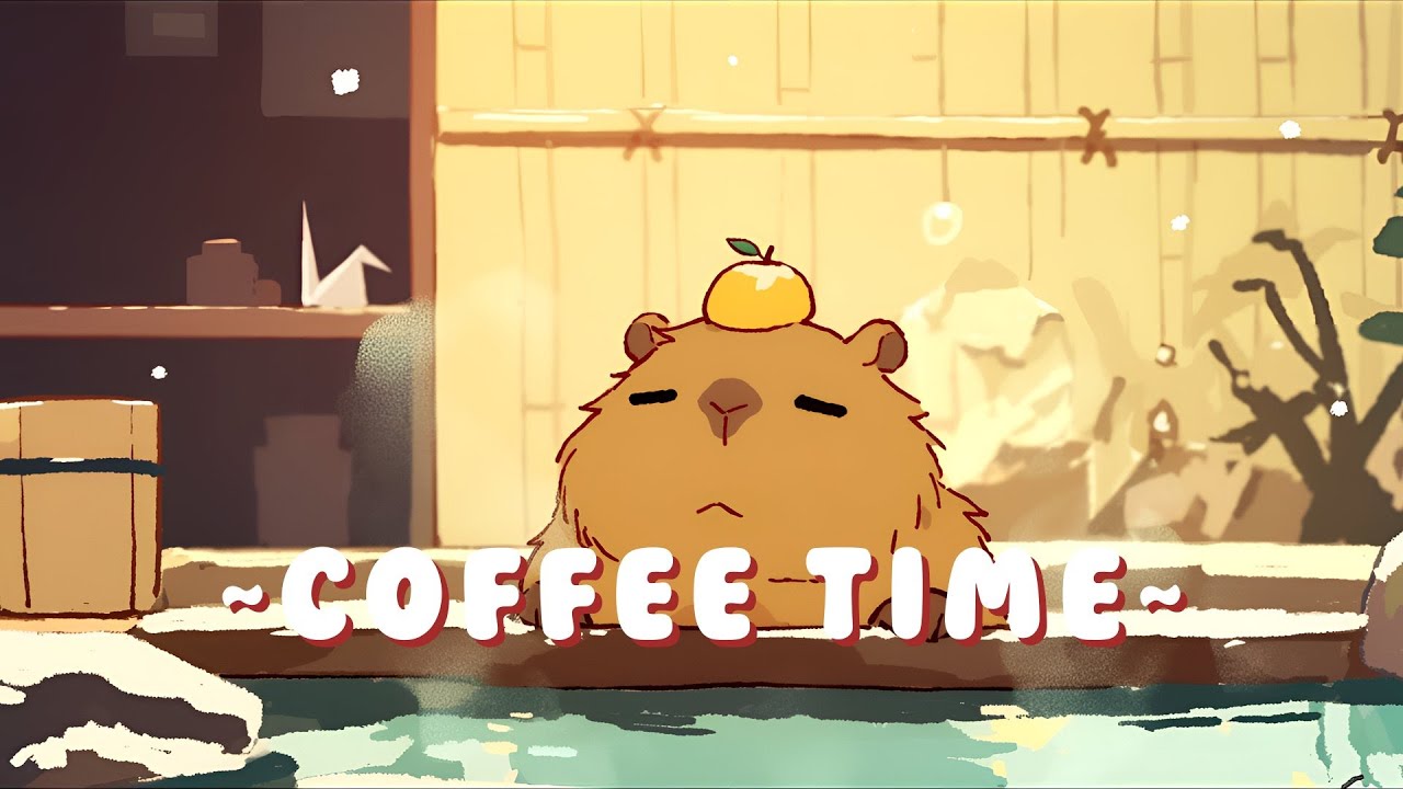 [60 Minutes] Capybara Beats Radio - Calm Music for Focus & Study ~ Gentle Feelings ~ 📚 🎵