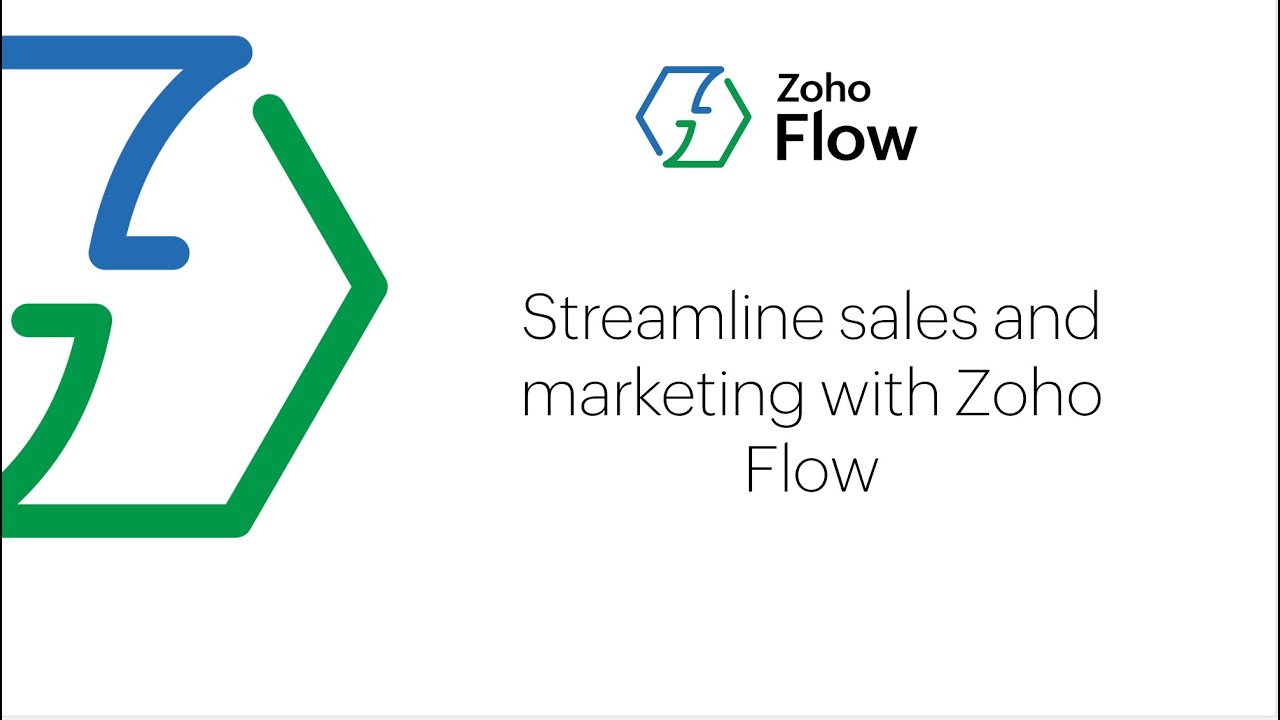 Streamline sales and marketing with Zoho Flow