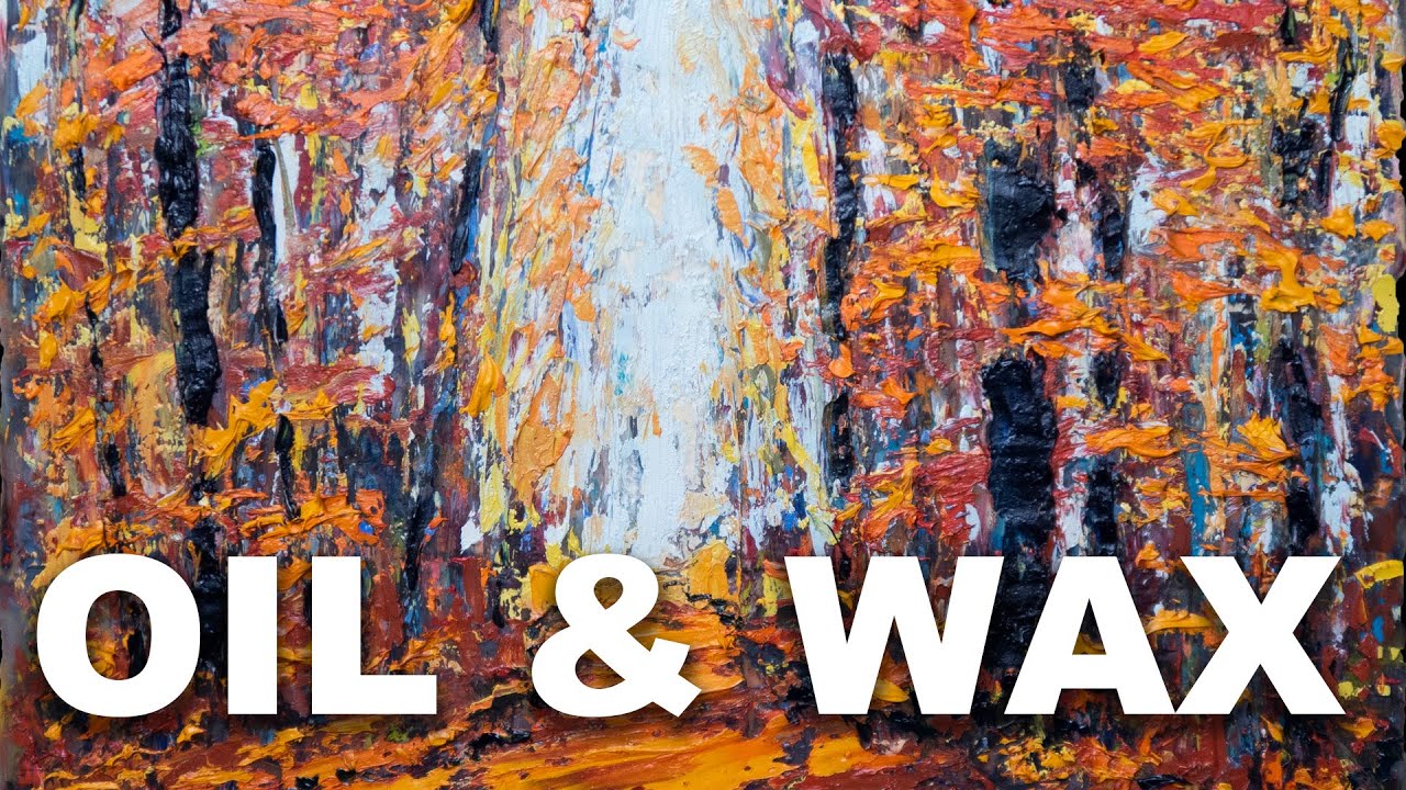 Experiments in painting with oil and encaustic
