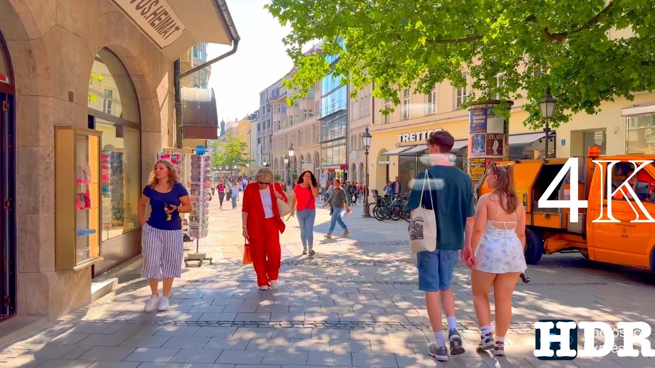 München Erstaunliche, 🇩🇪 2024 WalkingTour, Street View in 4K HDR