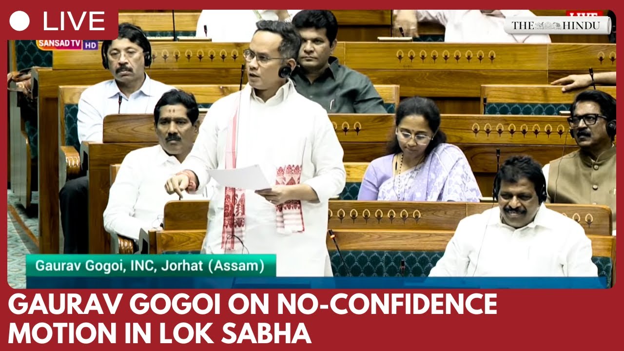Congress MP Gaurav Gogoi speaks on no-confidence motion against Om Birla in Lok Sabha