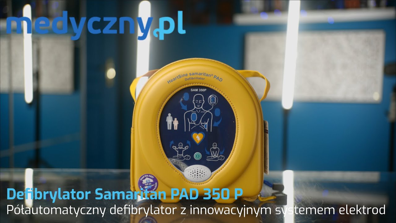 Defibrylator Samaritan PAD 350 P p&oacute;łautomat: opis budowy, test działania i om&oacute;wienie cech AED