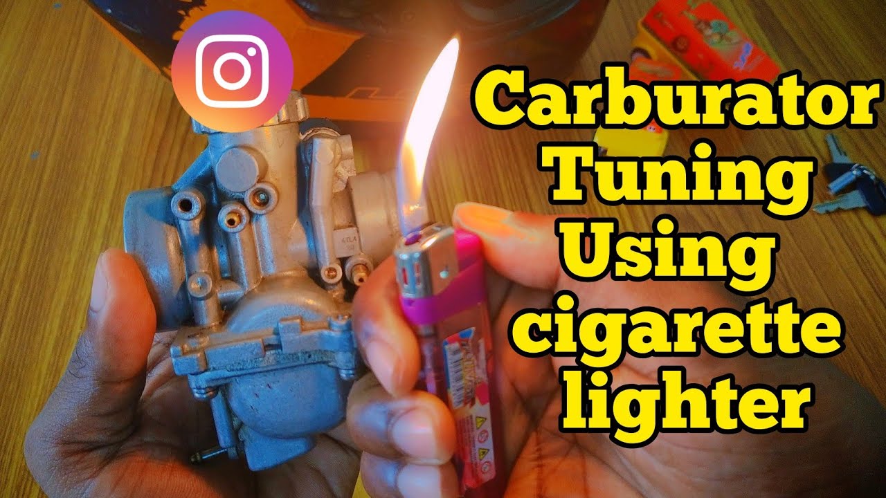 Carburetor Tuning with 🚬cigarette lighter.😁Mikuni VM 22&VM 20.🙃🙃