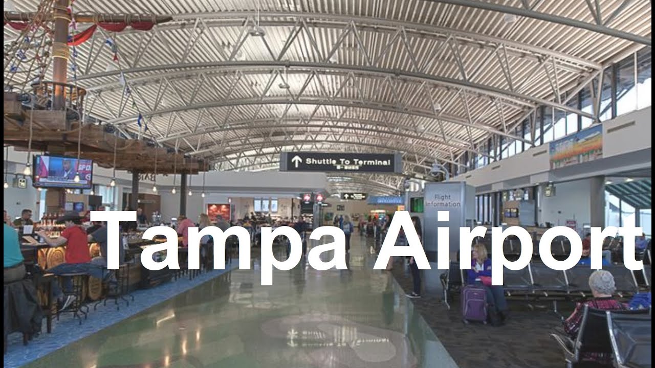 Tampa Airport waling tour | TPA airport departure | Main Terminal check-in area