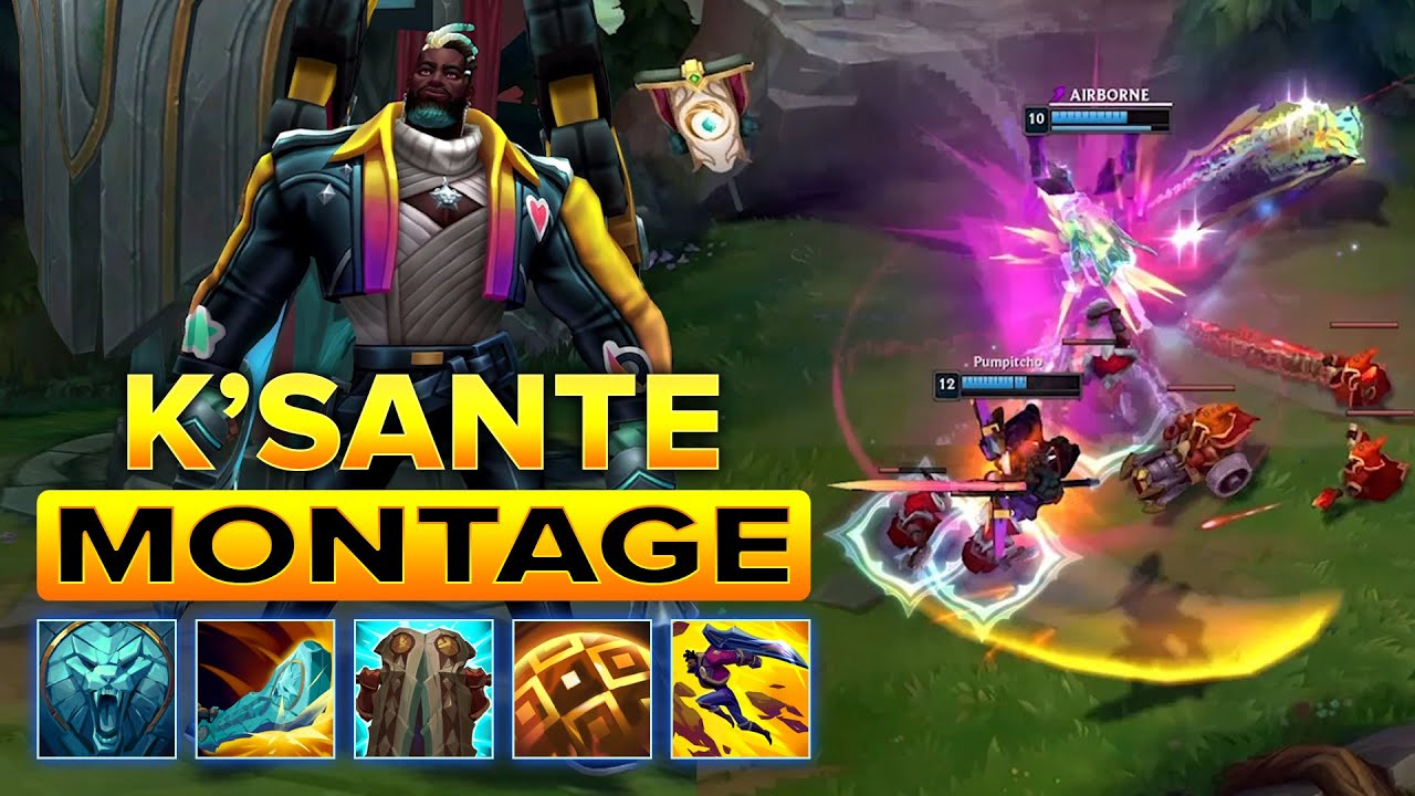 High Elo K'Sante Monage 2024 - Best K'Sante Plays Season 14