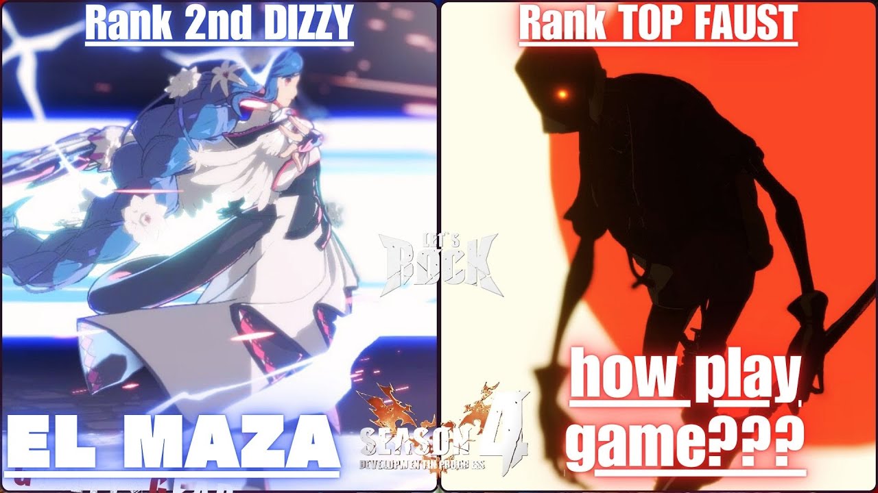 GGST➤Rank 2nd DIZZY / ディズィー [ EL MAZA ] vs Rank TOP FAUST / ファウスト [ hou play game??? ] Guilty Gear