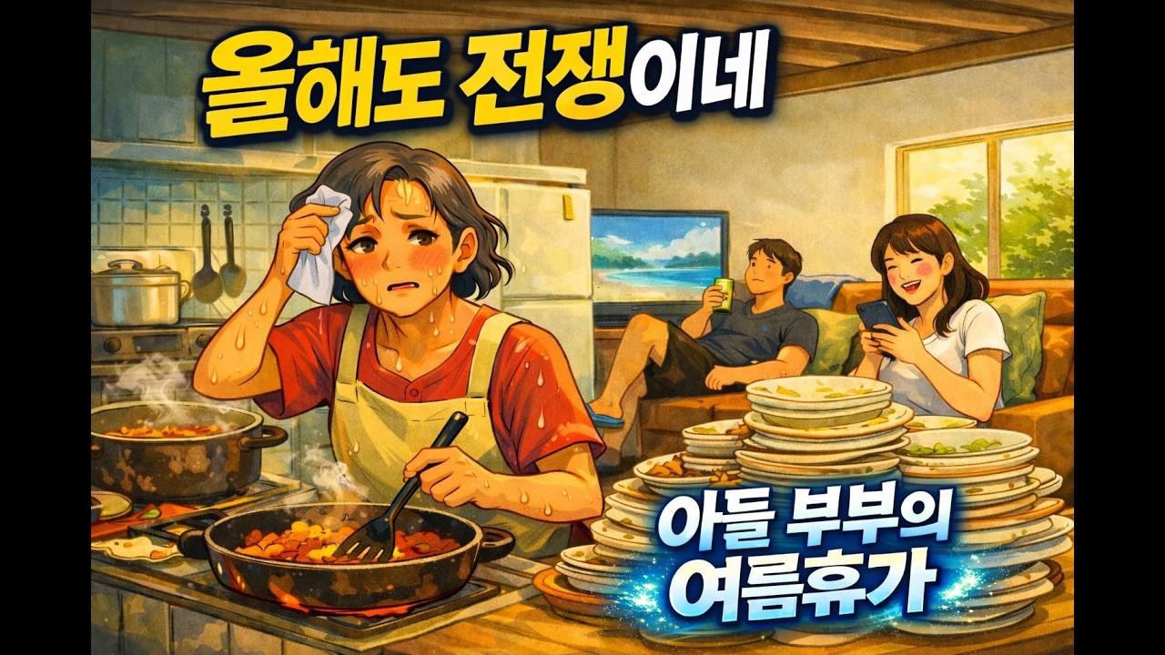 올해도 전쟁이 시작됐다  아들 부부의 여름휴가