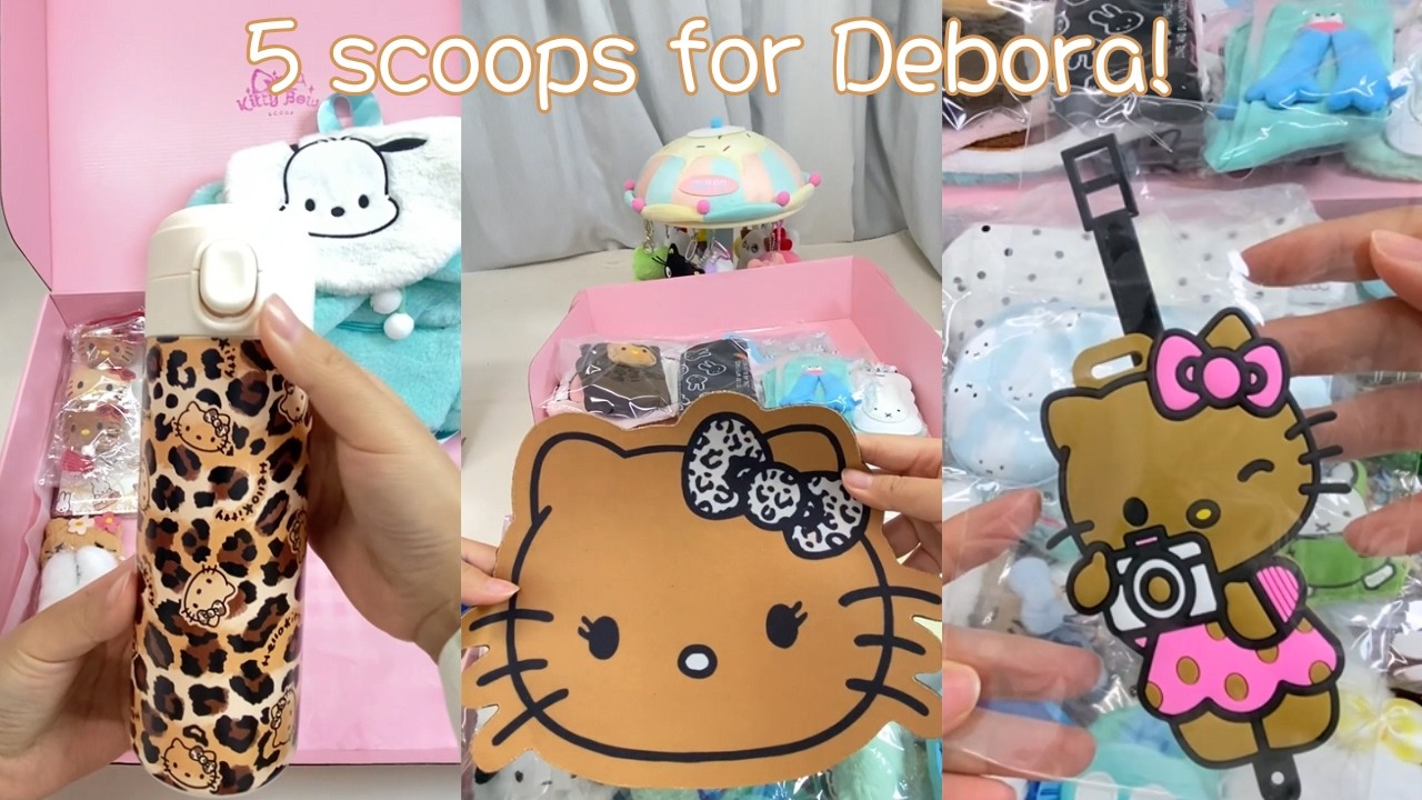 5 scoops for Debora! She likes hangyodon&miffy&pochacoo&Sun tan hello kitty