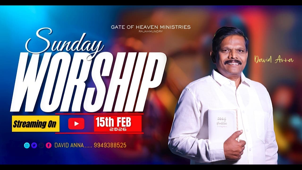 15-FEB-2026 | #ghm | SUNDAY WORSHIP | MESSAGE BY; PAST0R #david_anna GARU
