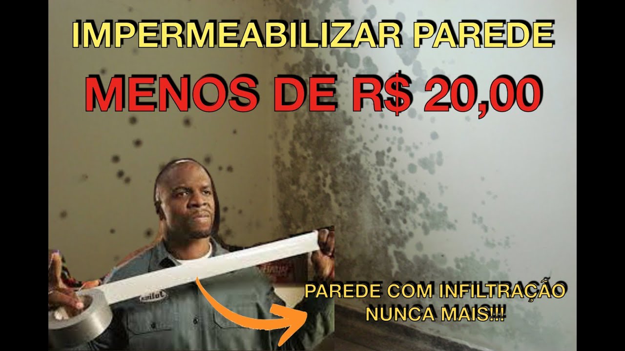 Mofo nunca mais! Como Impermeabilizar parede com menos de R$20,00 Passo a Passo - Diy