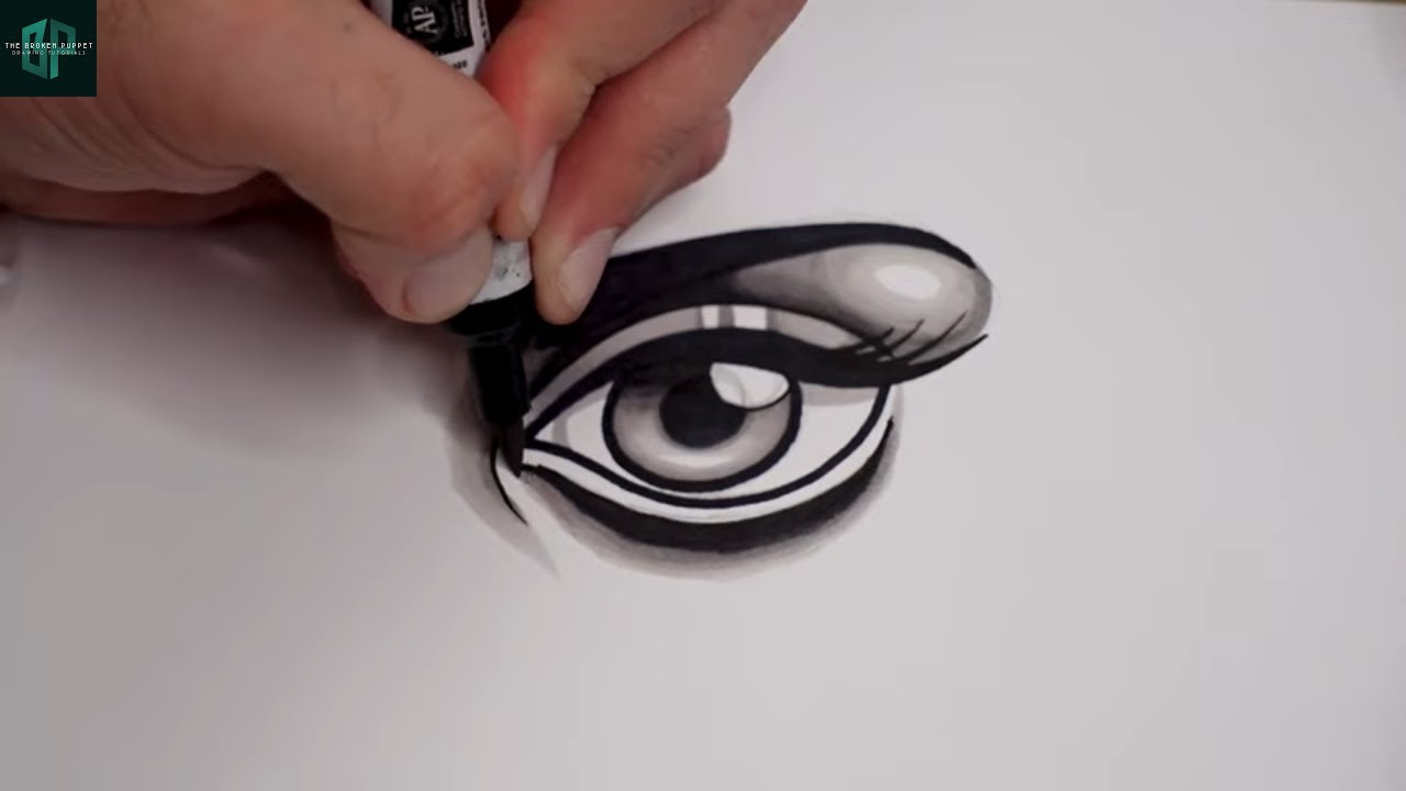 How To Draw Out An Eye With Just 4 STEPS!
