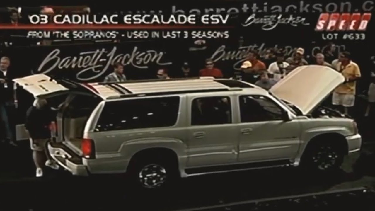 TONY SOPRANOS Cadillac Escalade ESV 2003 года — аукцион Barrett-Jackson