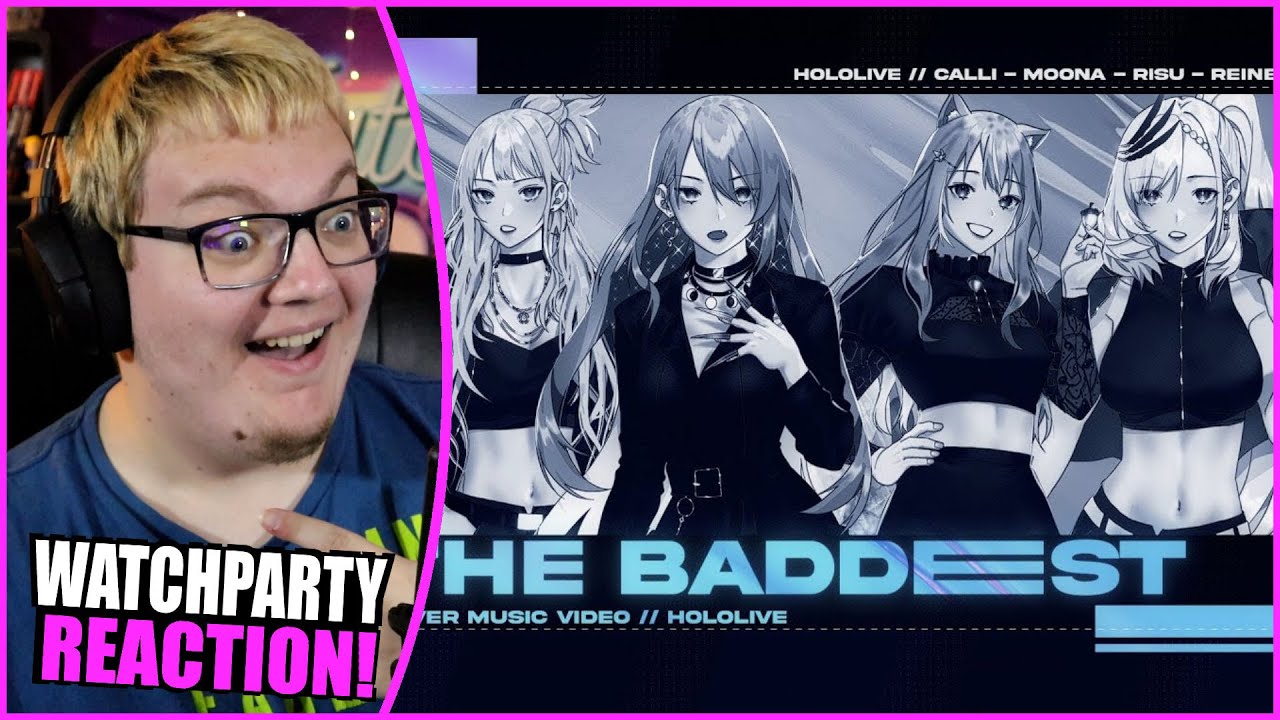 The Baddest KDA Cover by Calli Moona Reine Risu / HOLOLIVE REACTION