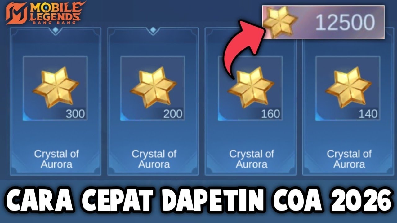 CARA CEPAT DAPETIN CRYSTAL OF AURORA UNTUK SKIN COLLECTOR ! TIPS NGUMPULIN COA 2026
