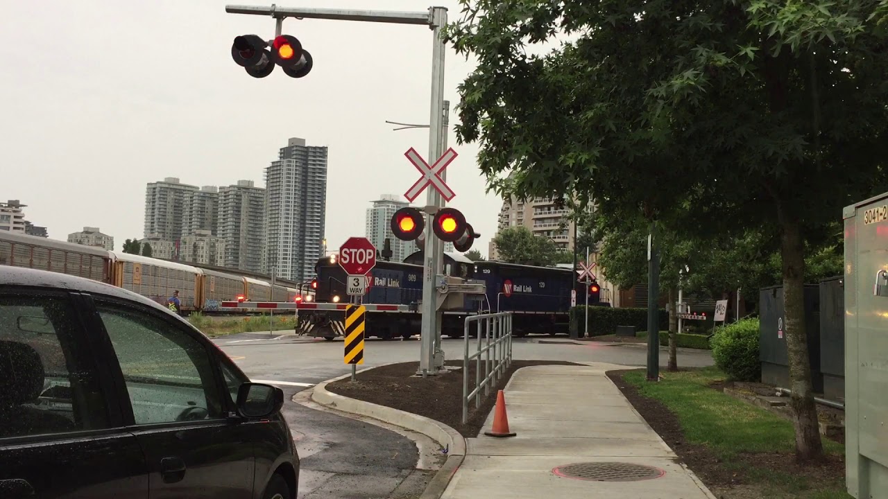 Quayside Drive and Laguna Crescent Railway Crossing, New Westminster, BC