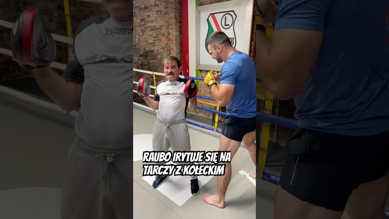 🫢 Poirytowany RAUBO strofuje Szymona KOŁECKIEGO 🥊 #Raubo #Kołecki #tarczowanie #boks #mma