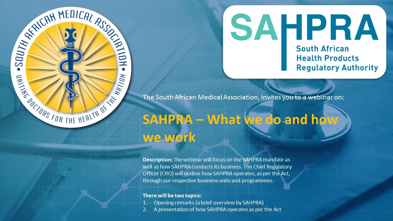 SAHPRA &ndash; What we do and how we work