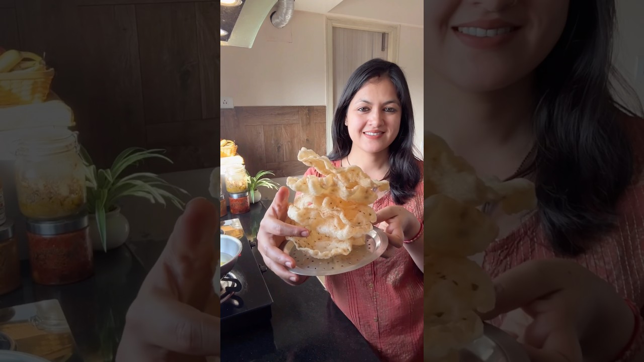 Itna aasan sayad hi aapne pahle kabhi bnaya hoga ?? #shorts #bristihomekitchen #papad