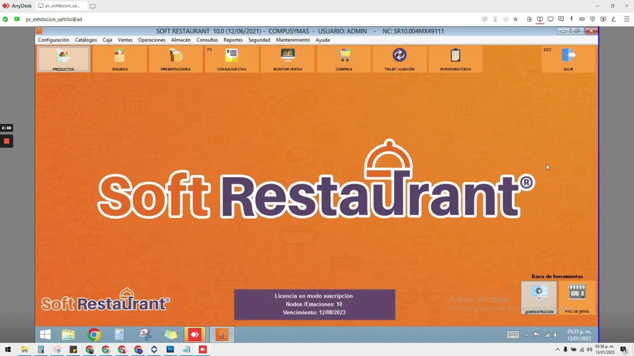ALTA DE PRODUCTO EN SOFTRESTAURANT
