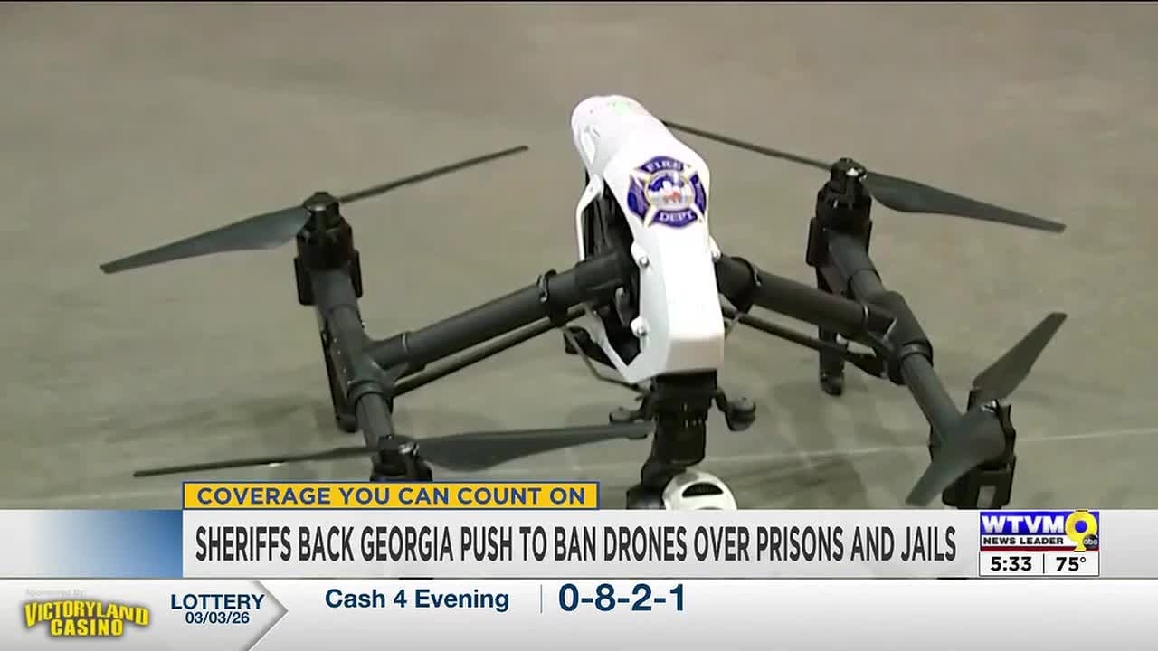 Georgia lawmakers taking action on drones flying over prisons and correctional facilities