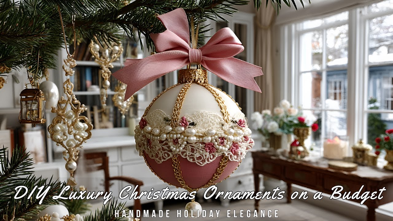 Handmade Holiday Elegance: DIY Luxury Christmas Ornaments on a Budget