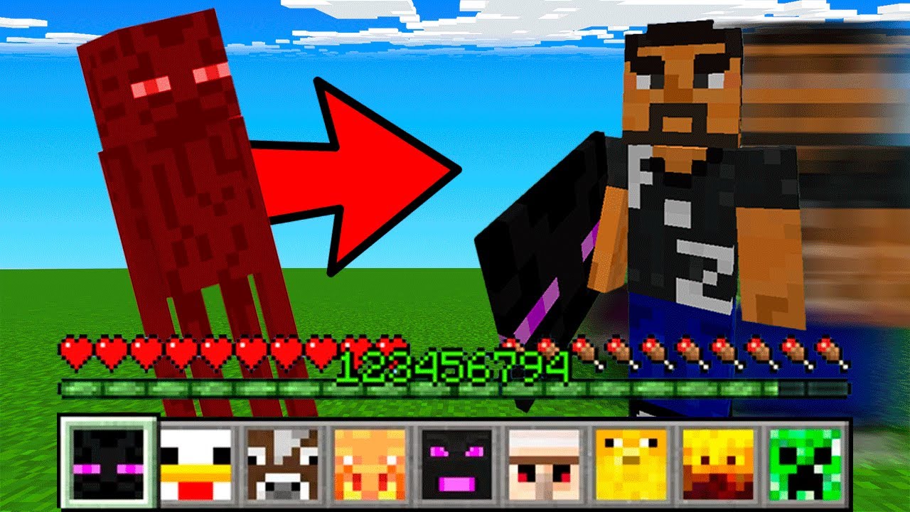 PUEDO ROBAR LOS PODERES DE LOS MOBS DE MINECRAFT 😨