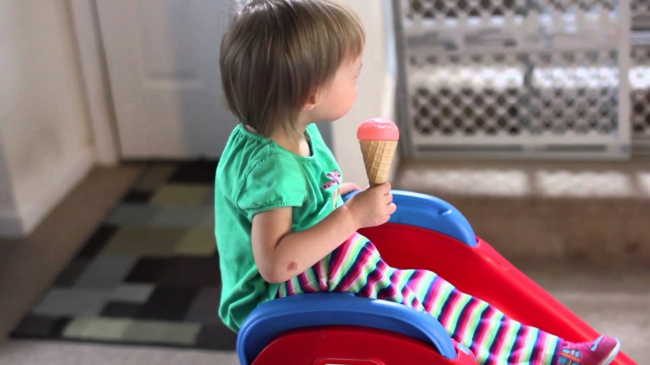 Chloe with fake Ice Cream