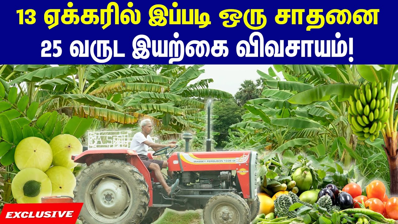 25 வருடங்களாக பி.எஸ்.பாளையத்தில் நடக்கும் இயற்கை விவசாயம்|pondyorganicfarm