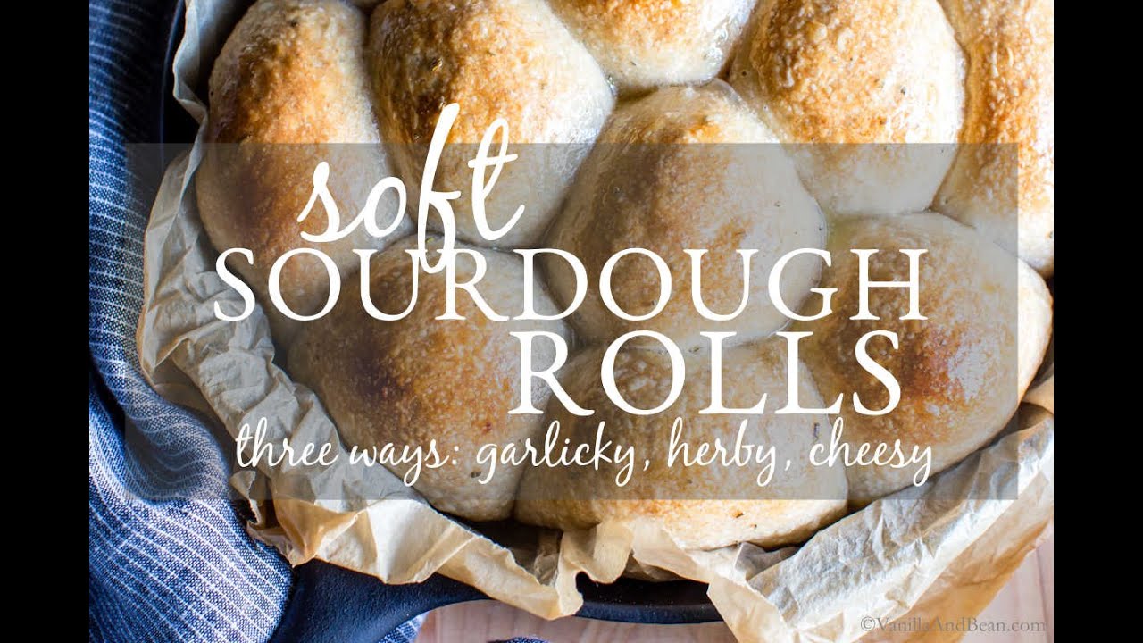 Homemade Soft Sourdough Rolls